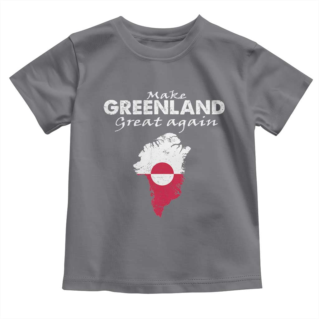Make Greenland Great Again Toddler T Shirt Act USA 51st State Greenland TS11 Charcoal Print Your Wear