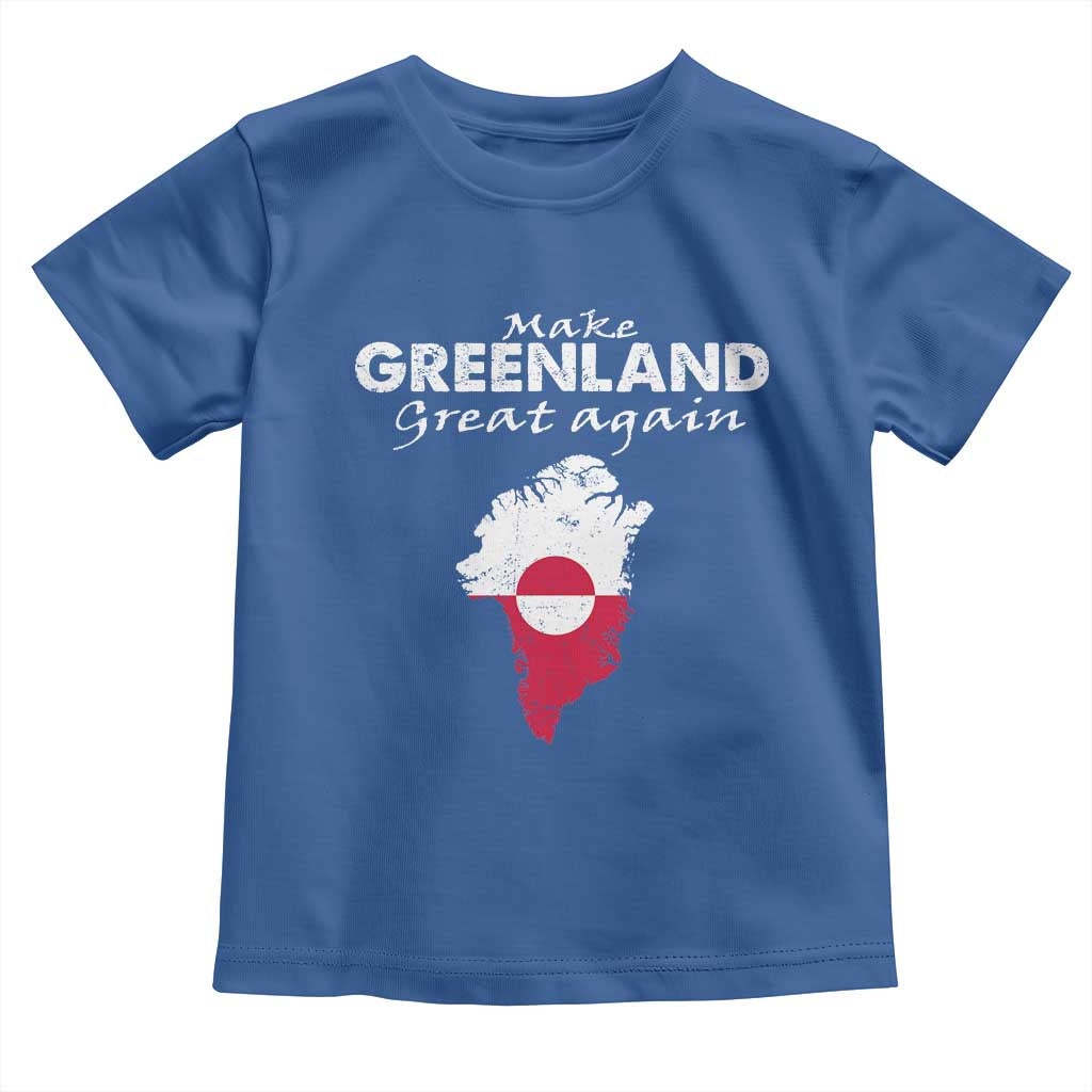 Make Greenland Great Again Toddler T Shirt Act USA 51st State Greenland TS11 Royal Blue Print Your Wear