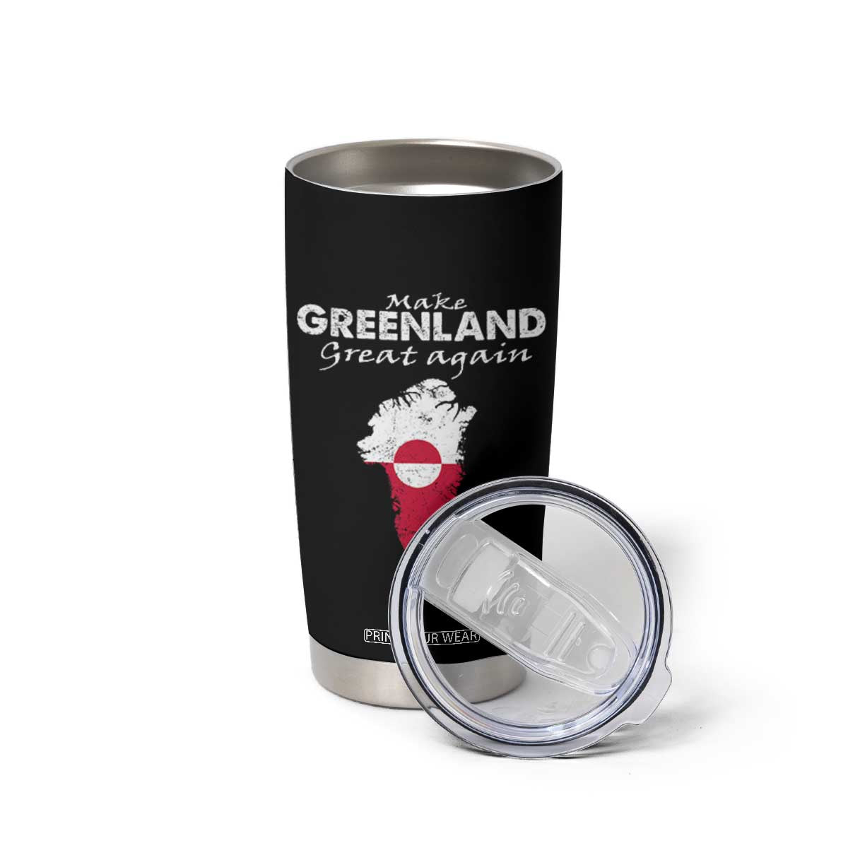 Make Greenland Great Again Tumbler Cup Act USA 51st State Greenland TS11 Print Your Wear