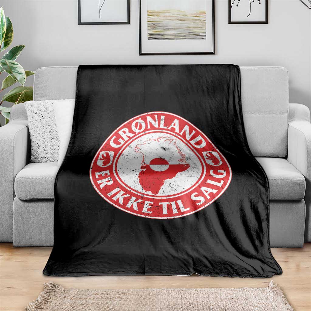 Greenland Is Not For Sale Throw Blanket Gronland Er Ikke Til Salg Greenland Protest TS11 Print Your Wear