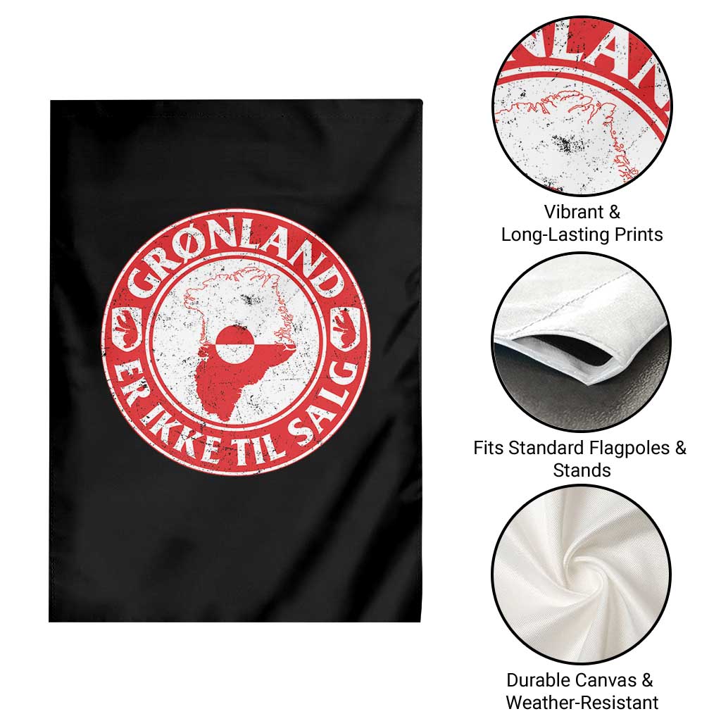 Greenland Is Not For Sale Garden Flag Gronland Er Ikke Til Salg Greenland Protest TS11 Print Your Wear