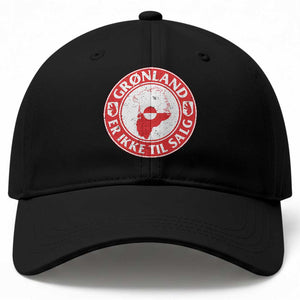Greenland Is Not For Sale Baseball Cap Gronland Er Ikke Til Salg Greenland Protest TS11 Print Your Wear