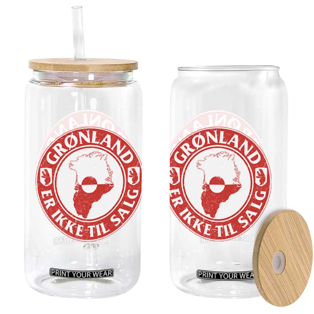Greenland Is Not For Sale Glass Can Gronland Er Ikke Til Salg Greenland Protest TS11 Print Your Wear