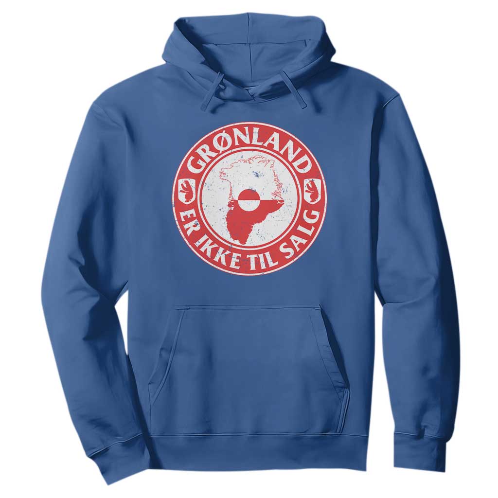 Greenland Is Not For Sale Hoodie Gronland Er Ikke Til Salg Greenland Protest TS11 Royal Blue Print Your Wear