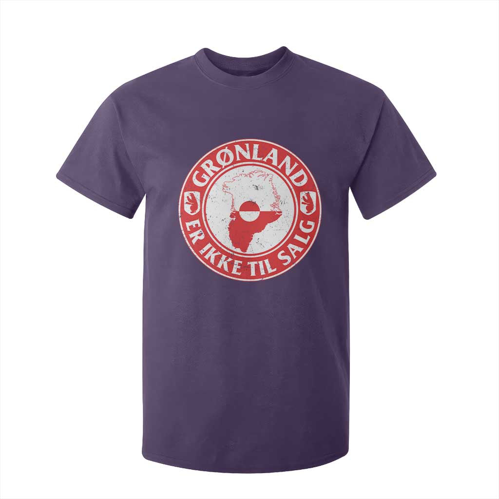 Greenland Is Not For Sale T Shirt For Kid Gronland Er Ikke Til Salg Greenland Protest TS11 Purple Print Your Wear