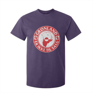 Greenland Is Not For Sale T Shirt For Kid Gronland Er Ikke Til Salg Greenland Protest TS11 Purple Print Your Wear