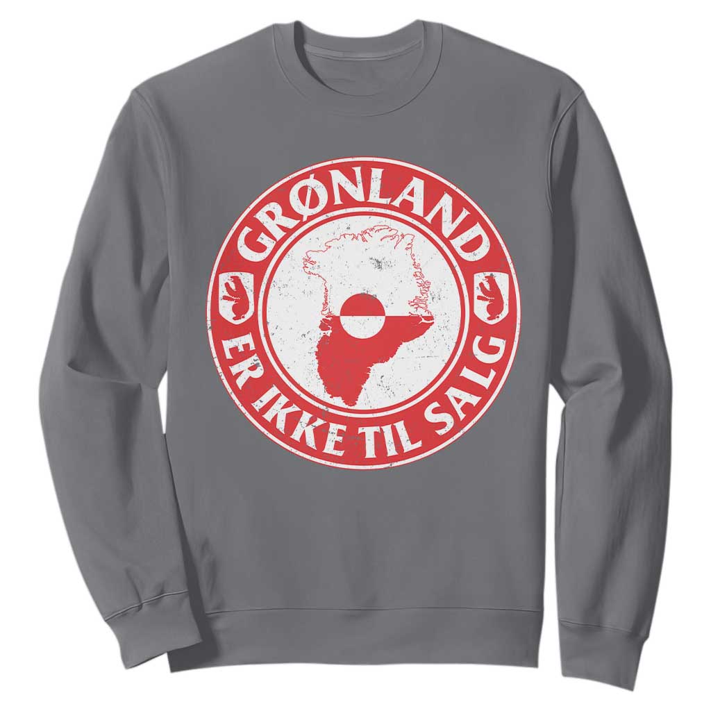 Greenland Is Not For Sale Sweatshirt Gronland Er Ikke Til Salg Greenland Protest TS11 Charcoal Print Your Wear