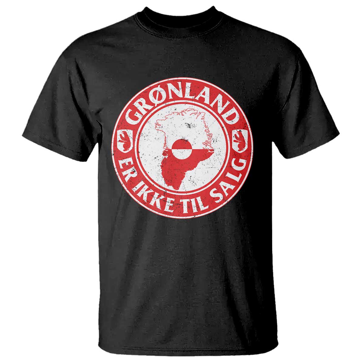 Greenland Is Not For Sale T Shirt Gronland Er Ikke Til Salg Greenland Protest TS11 Black Print Your Wear