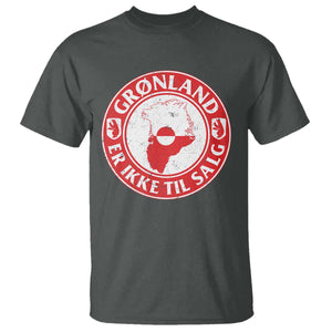 Greenland Is Not For Sale T Shirt Gronland Er Ikke Til Salg Greenland Protest TS11 Dark Heather Print Your Wear