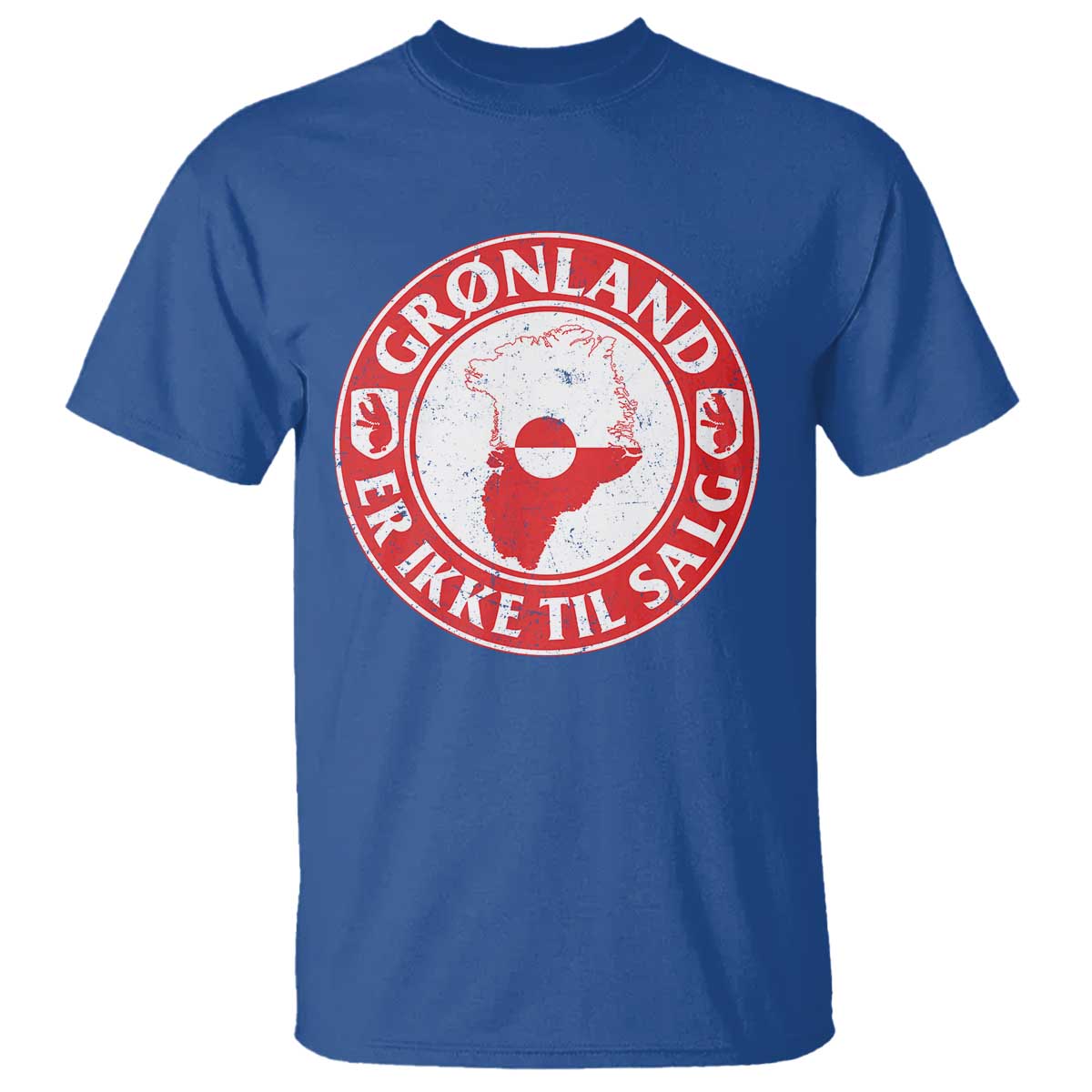 Greenland Is Not For Sale T Shirt Gronland Er Ikke Til Salg Greenland Protest TS11 Royal Blue Print Your Wear