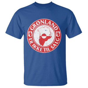 Greenland Is Not For Sale T Shirt Gronland Er Ikke Til Salg Greenland Protest TS11 Royal Blue Print Your Wear