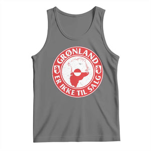 Greenland Is Not For Sale Tank Top Gronland Er Ikke Til Salg Greenland Protest TS11 Black Heather Print Your Wear