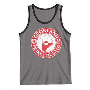 Greenland Is Not For Sale Tank Top Gronland Er Ikke Til Salg Greenland Protest TS11 Deep Heather Black Print Your Wear