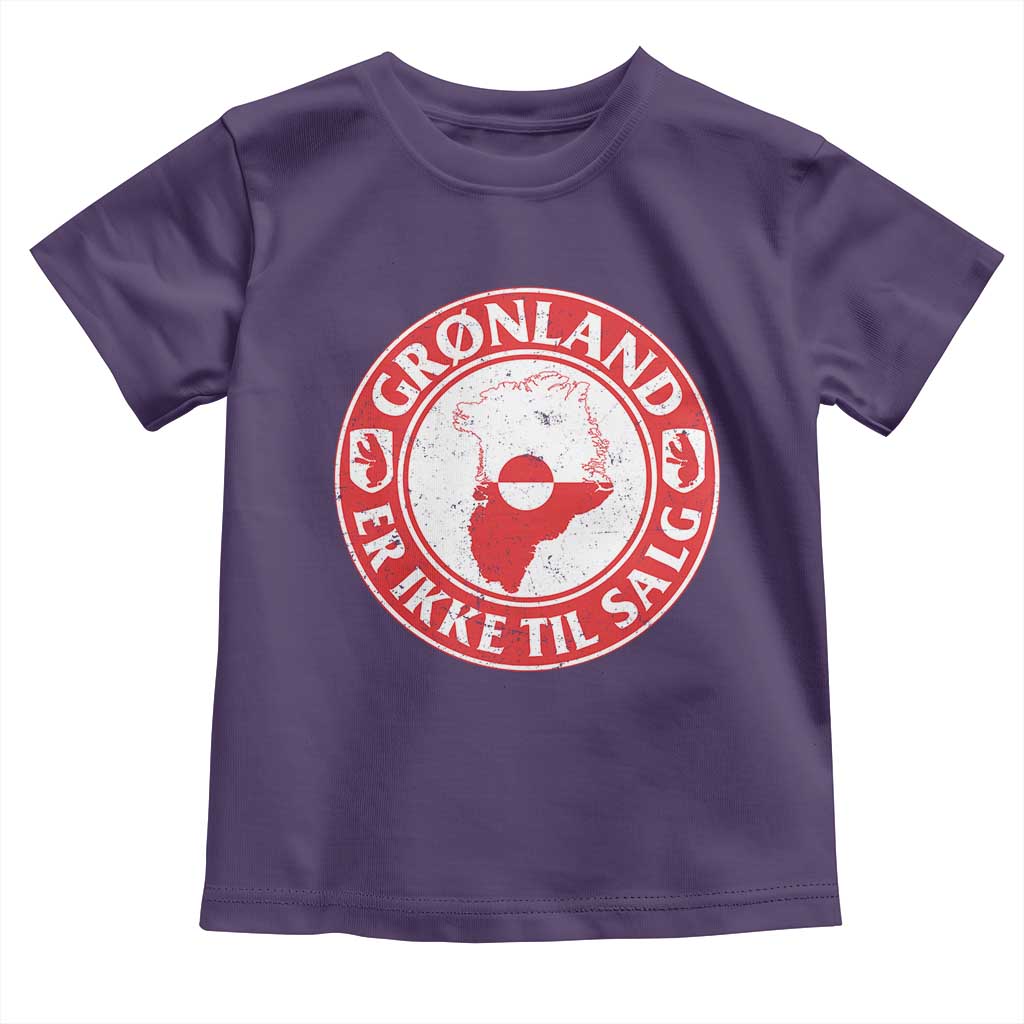 Greenland Is Not For Sale Toddler T Shirt Gronland Er Ikke Til Salg Greenland Protest TS11 Purple Print Your Wear