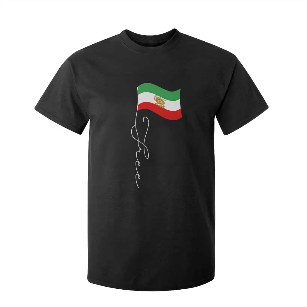 Free Iran T Shirt For Kid Patriotic Iranian Lion and Sun Flag TS11 Black Print Your Wear