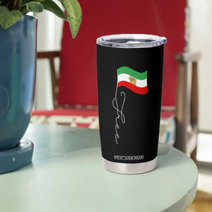 Free Iran Tumbler Cup Patriotic Iranian Lion and Sun Flag TS11 Print Your Wear
