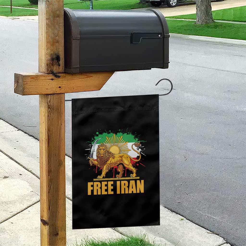 Free Iran Garden Flag Iran Flag Lion And Sun Persian Pride Iranian Protests TS11 Print Your Wear