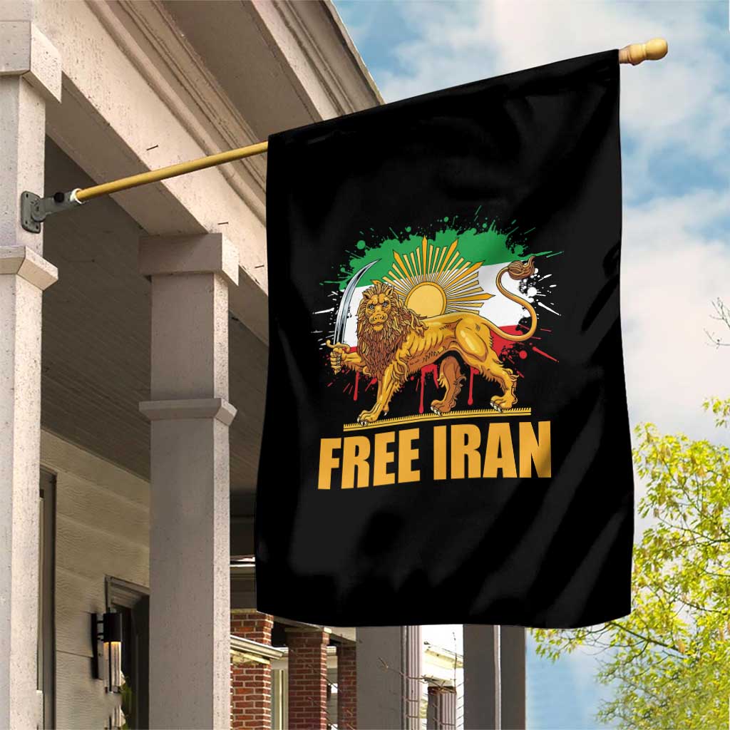 Free Iran Garden Flag Iran Flag Lion And Sun Persian Pride Iranian Protests TS11 Print Your Wear