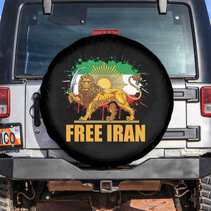 Free Iran Spare Tire Cover Iran Flag Lion And Sun Persian Pride Iranian Protests TS11 No hole Black Print Your Wear
