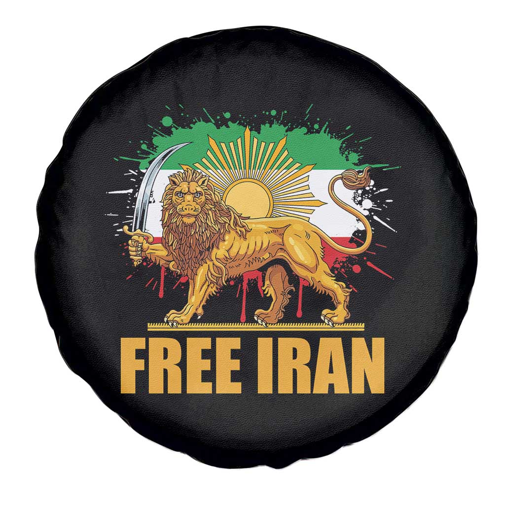 Free Iran Spare Tire Cover Iran Flag Lion And Sun Persian Pride Iranian Protests TS11 Print Your Wear