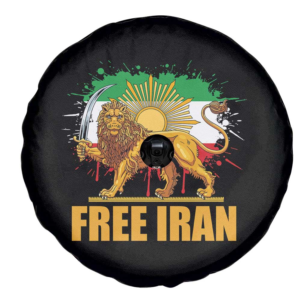 Free Iran Spare Tire Cover Iran Flag Lion And Sun Persian Pride Iranian Protests TS11 Print Your Wear