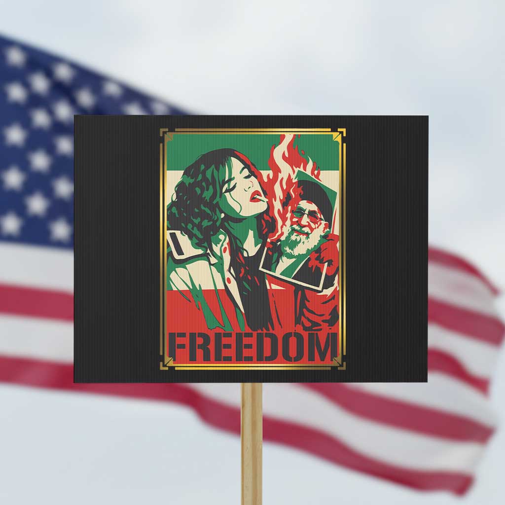 Free Iran Protest Protest Sign Support Women Life Freedom Statement TS11 Horizontal 18