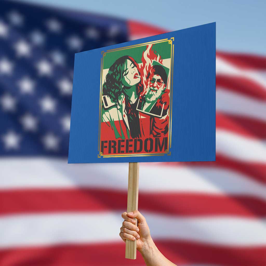 Free Iran Protest Protest Sign Support Women Life Freedom Statement TS11 Horizontal 18