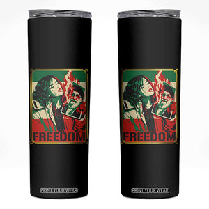 Free Iran Protest Skinny Tumbler Support Women Life Freedom Statement TS11 Black Print Your Wear