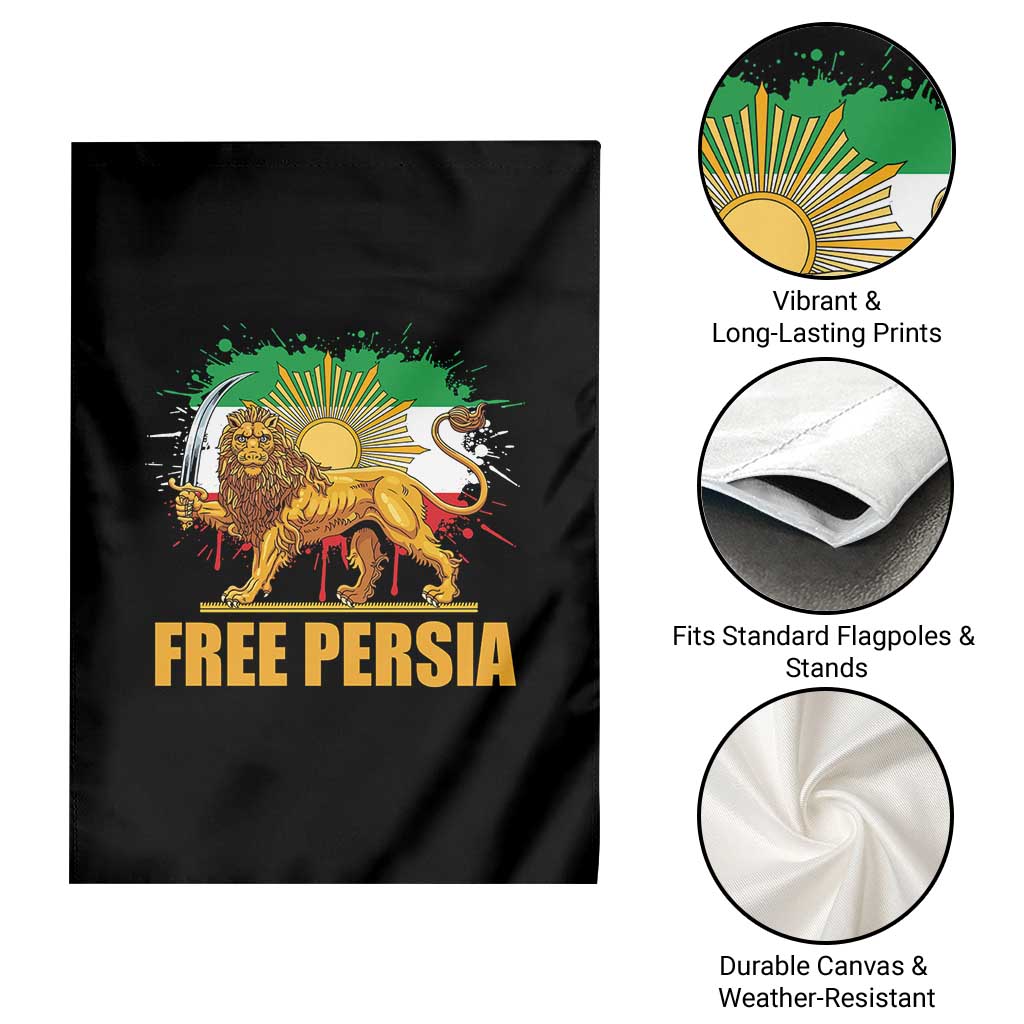 Free Persian Garden Flag Iran Flag Lion And Sun Persian Pride Iranian Protests TS11 Print Your Wear
