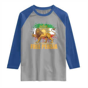 Free Persian Raglan Shirt Iran Flag Lion And Sun Persian Pride Iranian Protests TS11 Sport Gray Royal Print Your Wear