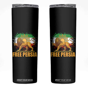 Free Persian Skinny Tumbler Iran Flag Lion And Sun Persian Pride Iranian Protests TS11 Black Print Your Wear