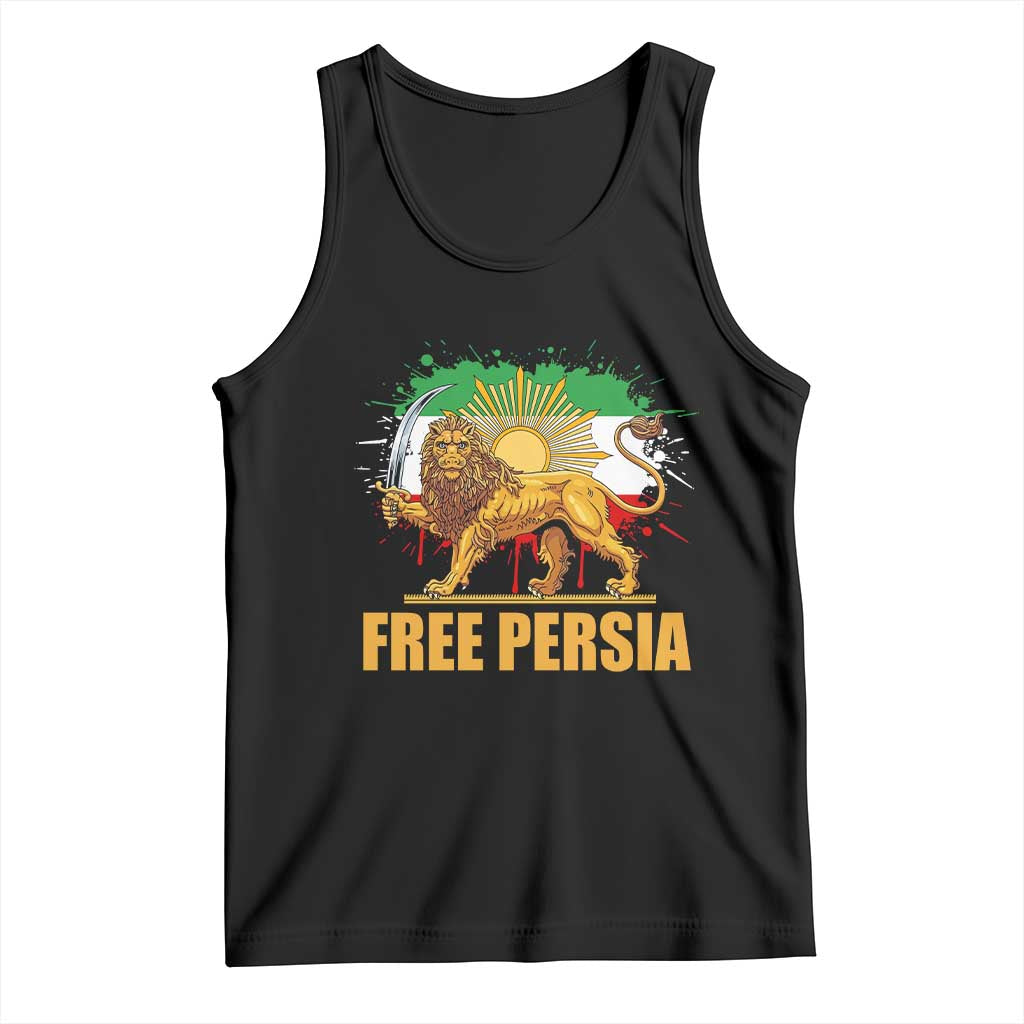 Free Persian Tank Top Iran Flag Lion And Sun Persian Pride Iranian Protests TS11 Black Print Your Wear