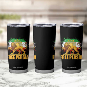 Free Persian Tumbler Cup Iran Flag Lion And Sun Persian Pride Iranian Protests TS11 Print Your Wear