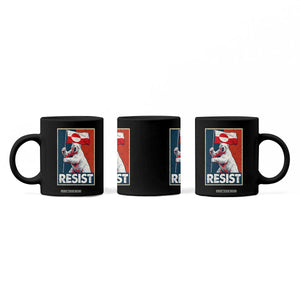 Resist Greenland Polar Bear Holding Flag Art Coffee Mug Resistance Political TS11 Print Your Wear
