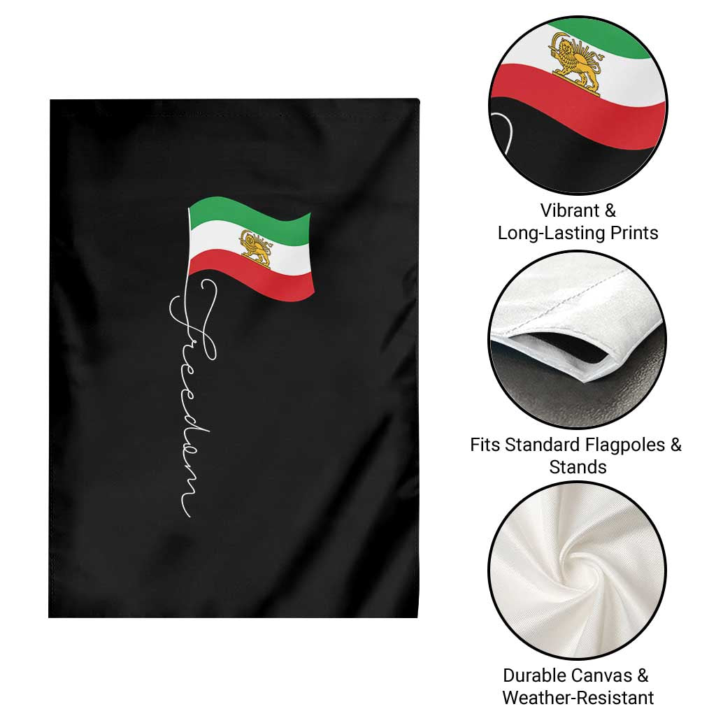 Persian Freedom Garden Flag Free Iran Proud Persian Iranian TS11 Print Your Wear
