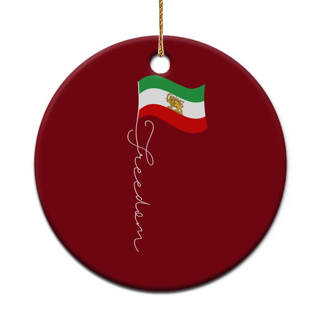 Persian Freedom Ceramic Ornament Free Iran Proud Persian Iranian TS11 1pc Red Print Your Wear