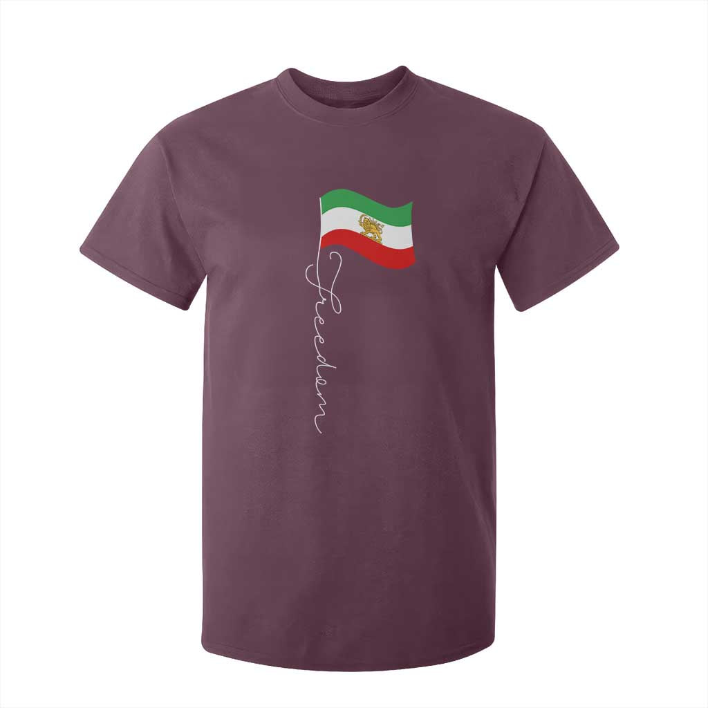 Persian Freedom T Shirt For Kid Free Iran Proud Persian Iranian TS11 Maroon Print Your Wear