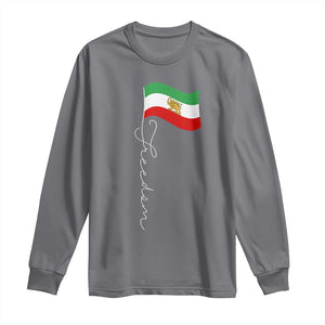 Persian Freedom Long Sleeve Shirt Free Iran Proud Persian Iranian TS11 Charcoal Print Your Wear
