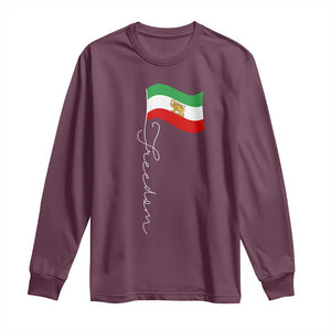Persian Freedom Long Sleeve Shirt Free Iran Proud Persian Iranian TS11 Maroon Print Your Wear