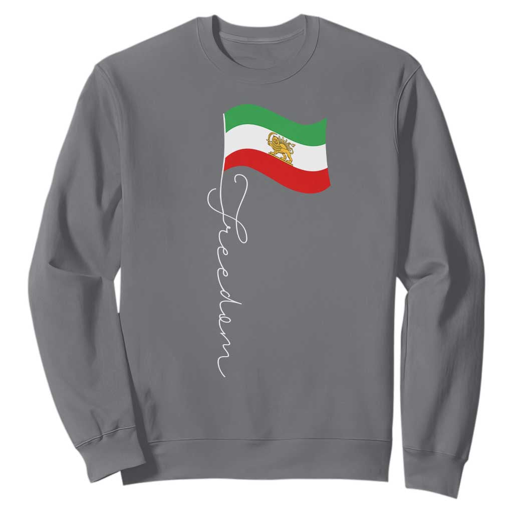 Persian Freedom Sweatshirt Free Iran Proud Persian Iranian TS11 Charcoal Print Your Wear