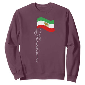 Persian Freedom Sweatshirt Free Iran Proud Persian Iranian TS11 Maroon Print Your Wear