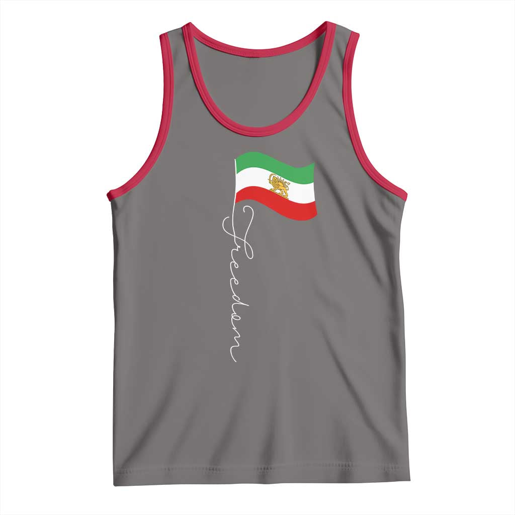 Persian Freedom Tank Top Free Iran Proud Persian Iranian TS11 Deep Heather Red Print Your Wear