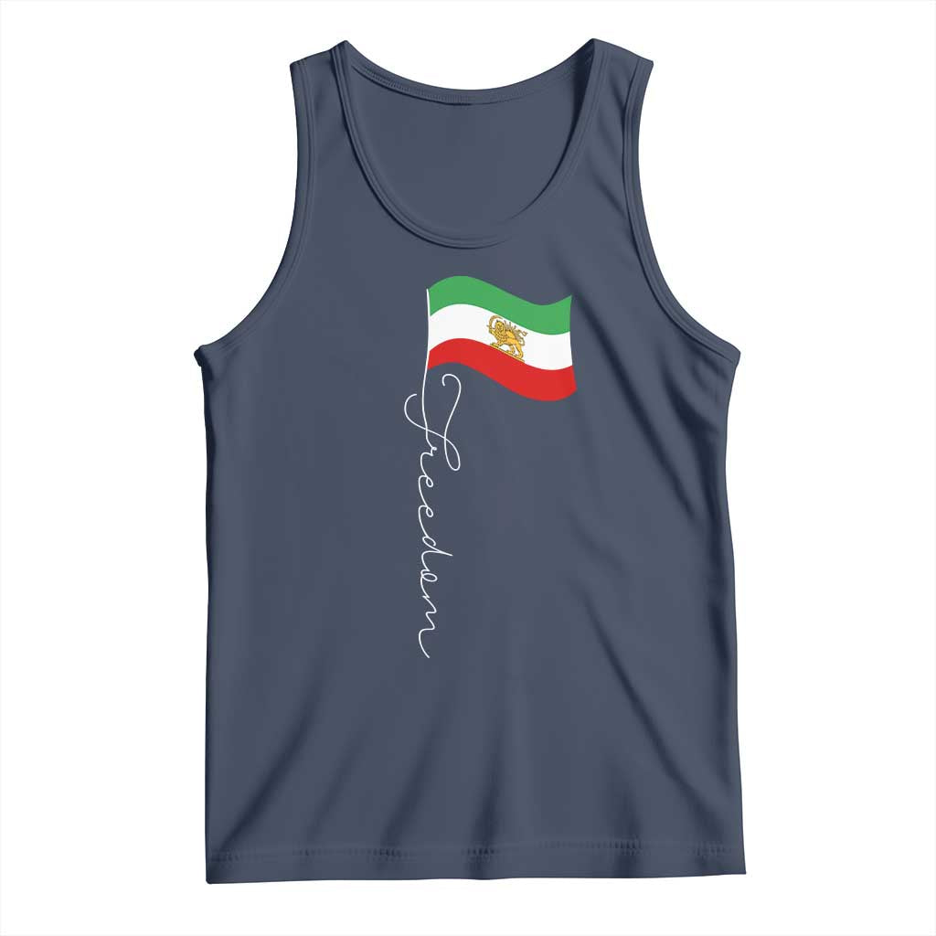 Persian Freedom Tank Top Free Iran Proud Persian Iranian TS11 Navy Print Your Wear