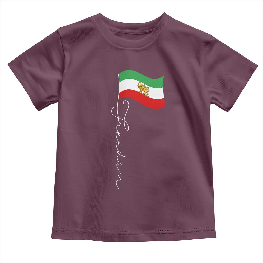 Persian Freedom Toddler T Shirt Free Iran Proud Persian Iranian TS11 Maroon Print Your Wear