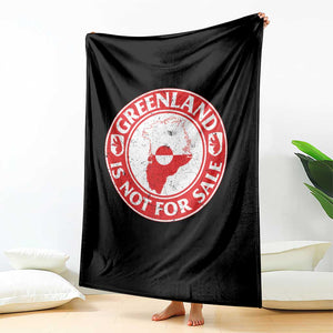Greenland Is Not For Sale Throw Blanket Political Statement Arms of Greenland TS11 Print Your Wear
