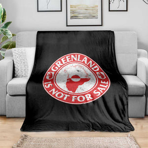 Greenland Is Not For Sale Throw Blanket Political Statement Arms of Greenland TS11 Print Your Wear