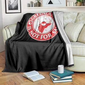 Greenland Is Not For Sale Throw Blanket Political Statement Arms of Greenland TS11 Print Your Wear