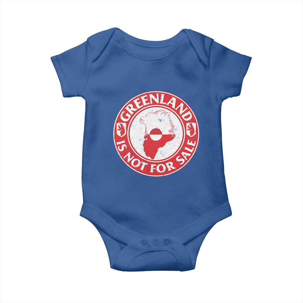 Greenland Is Not For Sale Baby Onesie Political Statement Arms of Greenland TS11 Royal Blue Print Your Wear