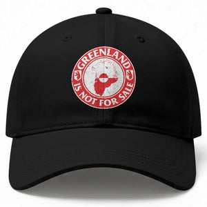 Greenland Is Not For Sale Baseball Cap Political Statement Arms of Greenland TS11 Print Your Wear