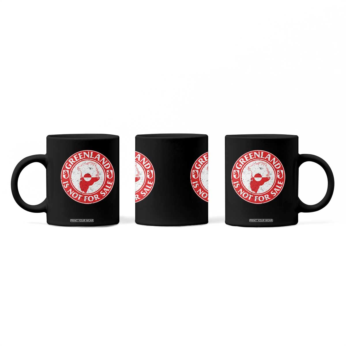 Greenland Is Not For Sale Coffee Mug Political Statement Arms of Greenland TS11 Print Your Wear